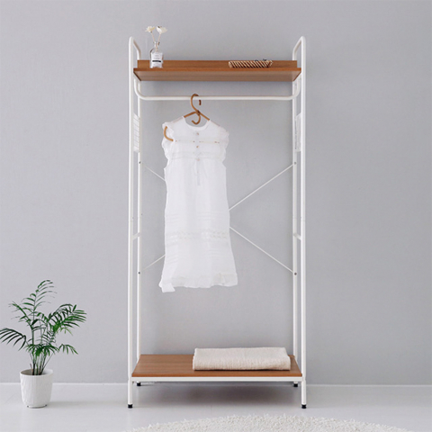 Clothes hanger open white metal entrance room Otto Light Promotion