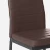 Modern leatherette design upholstered chairs for kitchen dining room restaurant Imperial Dark Model