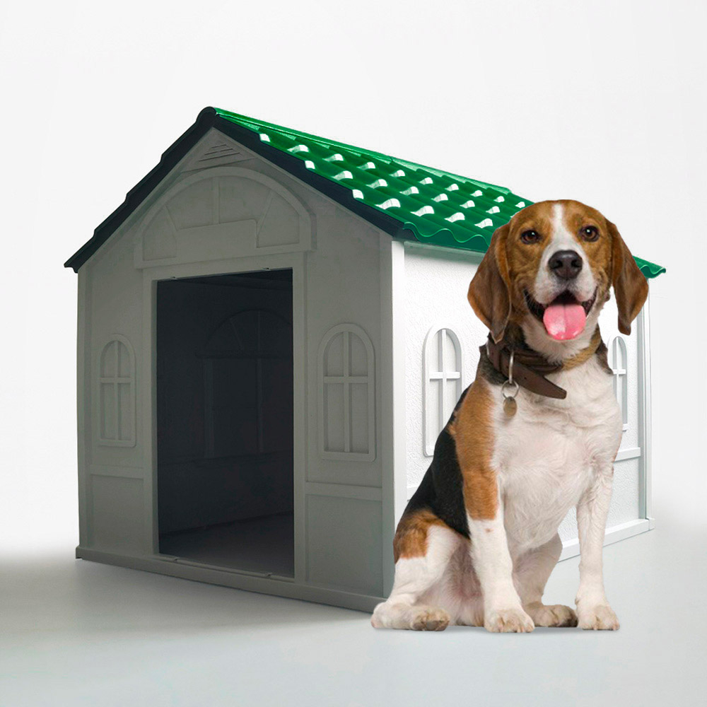 Kennel house for medium-large sized dogs in plastic garden Dolly
