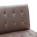 Sapphire 3-seater leatherette sofa bed for home and public places ready for bed 