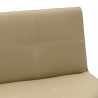 Economical 3-seater leatherette sofa bed Topazio Measures