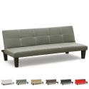 Economical 3-seater leatherette sofa bed Topazio Buy