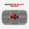 Variable load adjustable weight dumbbell fitness cross training 32 kg Oonda Sale