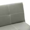 Economical 3-seater leatherette sofa bed Topazio 
