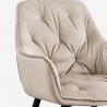 Upholstered velvet upholstered living room armchair Nirvana Chesterfield 