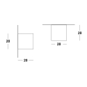 Modern Design Cubic Wall and Ceiling Lamp Slide Cubo Wall On Sale