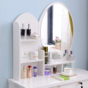 Make-up station round mirror stool bedroom cabinet Babette Discounts