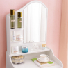 Flora bedroom make-up station dressing table mirror stool Offers