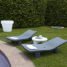 Sunlounger Sunbed Modern Design Polyethylene Garden Pool Slide Low Lita Lounge 