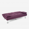 Modern 3-seater clic clac sofa bed with coffee table Somnium 