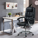 Ergonomic upholstered leatherette office chair Commodus On Sale