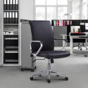 Elegant ergonomic swivel office chair steel leatherette Cursus Catalog
