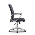 Elegant ergonomic swivel office chair steel leatherette Cursus Sale