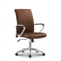 Cursus Coffee elegant ergonomic steel leatherette swivel office chair Promotion