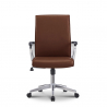 Cursus Coffee elegant ergonomic steel leatherette swivel office chair Offers