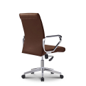 Cursus Coffee elegant ergonomic steel leatherette swivel office chair Discounts