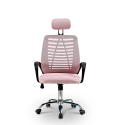 Ergonomic office chair breathable fabric headrest Equilibrium Coral Catalog