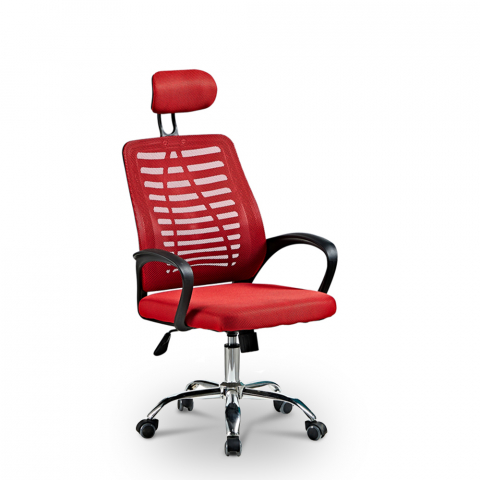 Ergonomic office chair breathable fabric headrest Equilibrium Fire Promotion