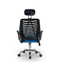 Ergonomic office chair headrest breathable fabric Equilibrium Sky Discounts