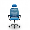 Ergonomic office chair headrest breathable fabric Equilibrium Sky Catalog