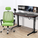 Equilibrium Emerald ergonomic breathable fabric headrest office chair Offers