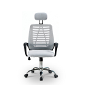 Ergonomic office chair headrest breathable fabric Equilibrium Moon Catalog