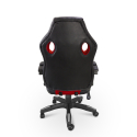 Le Mans Fire sporty height-adjustable leatherette ergonomic gaming office chair Discounts