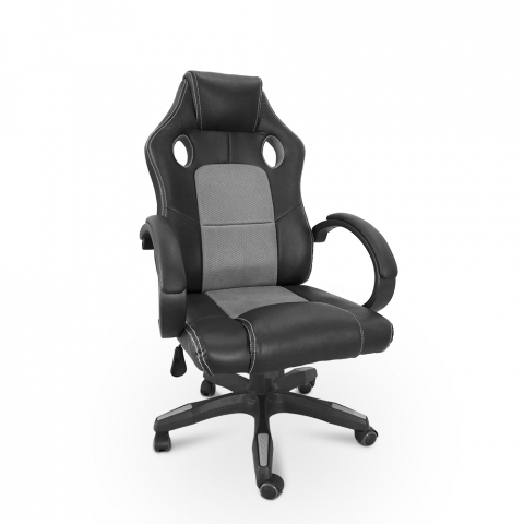 Le Mans Moon leatherette height-adjustable ergonomic sports gaming office chair Promotion