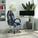 Ergonomic sporty eco-leather height-adjustable gaming office chair Qatar Sky On Sale