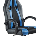Ergonomic sporty eco-leather height-adjustable gaming office chair Qatar Sky Catalog