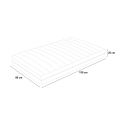 Veradea Single Mattress with Pocket Springs and Gel Memory Foam, 25 cm, 80x190 cm Choice Of