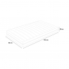 Veradea Single Mattress with Pocket Springs and Gel Memory Foam, 25 cm, 80x190 cm Choice Of