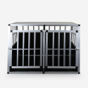 Double rigid dog carrier aluminium cage 104x91x69cm Skaut XL Catalog