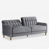 2 seater sofa bed clic clac velvet fabric classic design Fluffy Characteristics