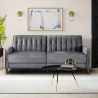 2 seater sofa bed clic clac velvet fabric classic design Fluffy Measures