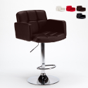 Oakland Faux Leather Bar Stool with Armrests for Bar and Kitchen Offers