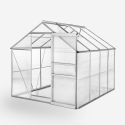 Polycarbonate aluminium greenhouse 183x245x205cm Laelia Promotion