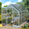 Polycarbonate aluminium greenhouse 183x245x205cm Laelia Bulk Discounts
