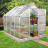Polycarbonate aluminium greenhouse 183x245x205cm Laelia Choice Of