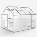 Polycarbonate aluminium greenhouse 183x245x205cm Laelia On Sale
