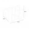 Polycarbonate aluminium greenhouse 183x245x205cm Laelia Buy