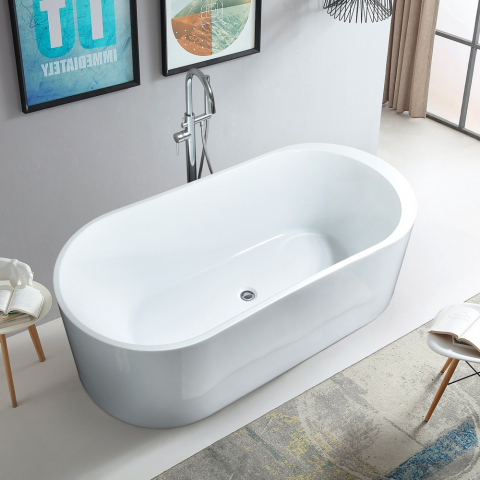 Freestanding oval bathtub fiberglass acrylic resin Phuket