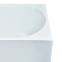 Panarea freestanding rounded corner fibreglass resin bathtub Cheap