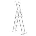 Intex 28077 Galvanized Steel Safety Ladder for Above Ground Pools 132cm On Sale