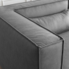 Modern modular 2-seater modular fabric sofa with Solv ottoman Offers