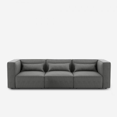 Modern 3-seater modular fabric sofa Solv Promotion