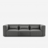 Modern 3-seater modular fabric sofa Solv On Sale