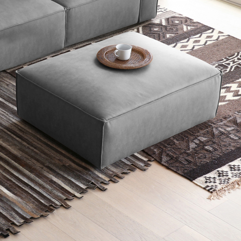 Rectangular fabric footstool for sofa modern design Solv Promotion
