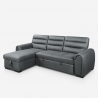 3 seater corner leatherette sofa bed Imperator storage peninsula On Sale