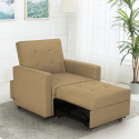 Space-saving modern design single armchair bed with armrests Brooke Sale